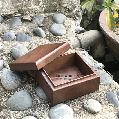 胡桃天地蓋木盒-2 胡桃天地蓋木盒-2